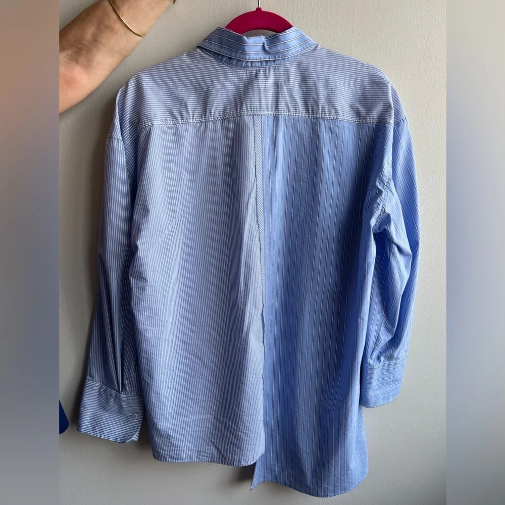 Zara Asymmetrical Dress Poplin Shirt, S - Picture 2 of 4